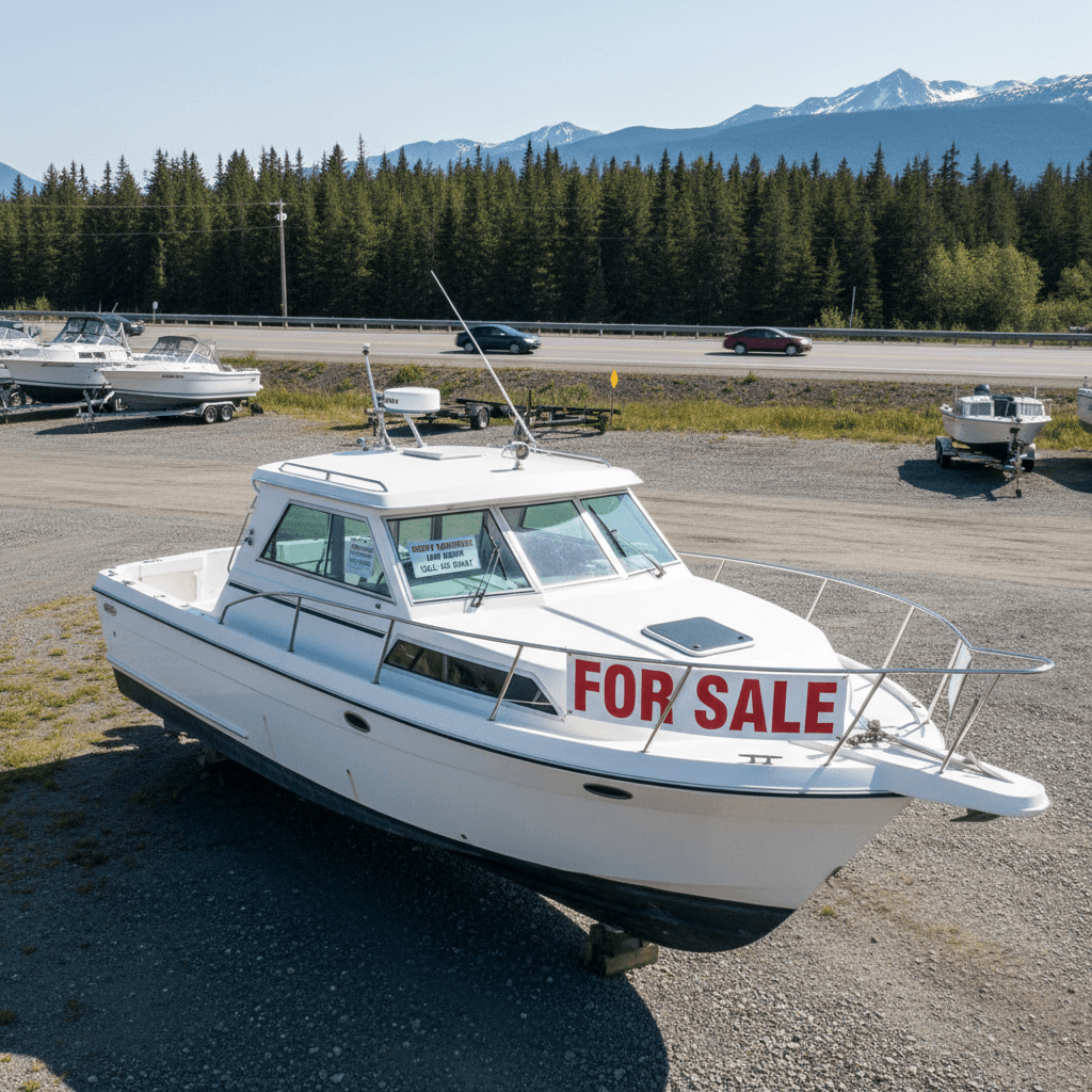 White recreational boat available for sale